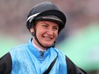Jamie Melham after her Melbourne Cup win.