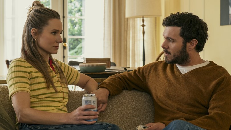 Kristen Bell and Adam Brody in Nobody Wants This.