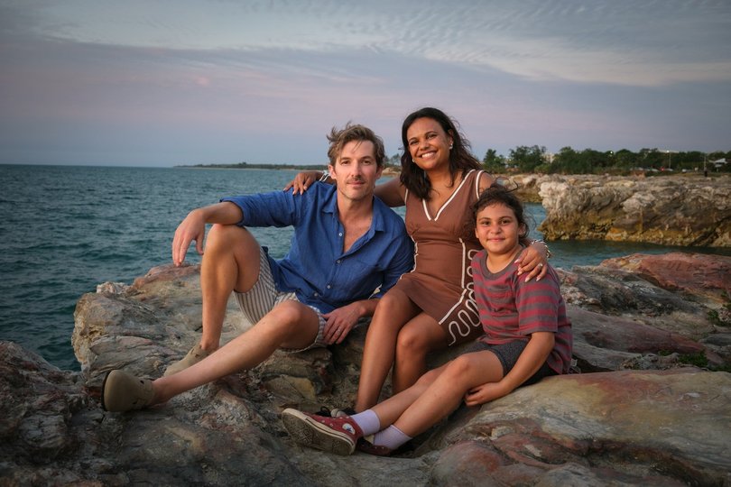 Gwilym Lee, Miranda Tapsell and Gladys-May Kelly star in Top End Bub. The series sees the couple relocate to the Top End and features some beautiful NT scenery.