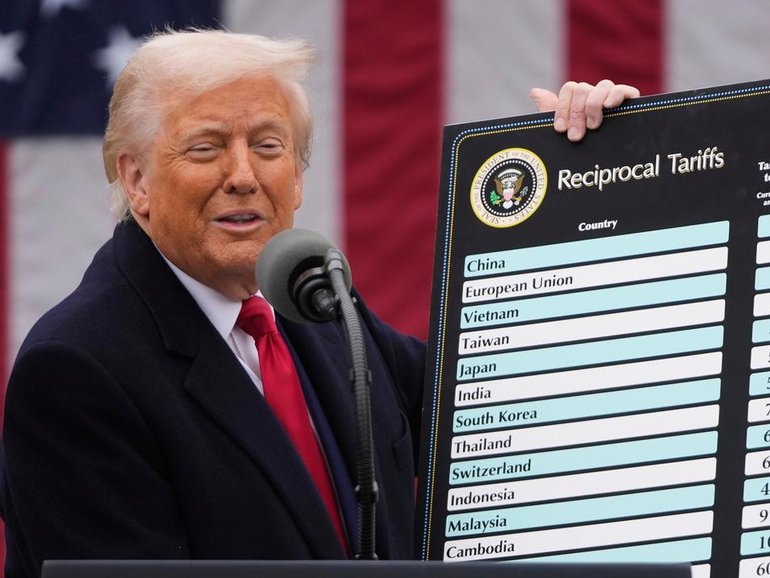 US President Donald Trump invoked the International Emergency Economic Powers Act to impose tariffs. (AP PHOTO)