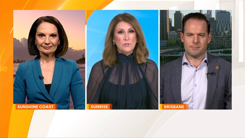 Sunrise host Nat Barr, Logan mayor Jon Raven and Sunshine Coast mayor Rosanna Natoli spoke about the evolving Gen Alpha accent on the show on Thursday.