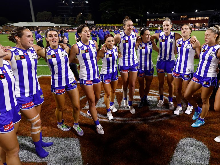North Melbourne will enter the AFLW finals on a 24-game winning streak.