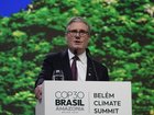 Prime Minister Sir Keir Starmer speaks during the COP30 UN climate conference in Belem, Para State, Brazil.