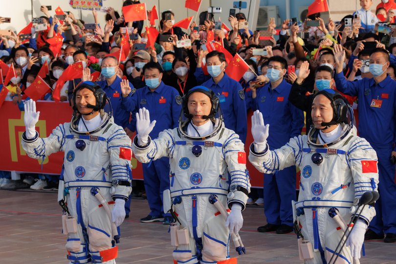 The Shenzhou 21 crew have joined the Shenzhou 20 crew in space.