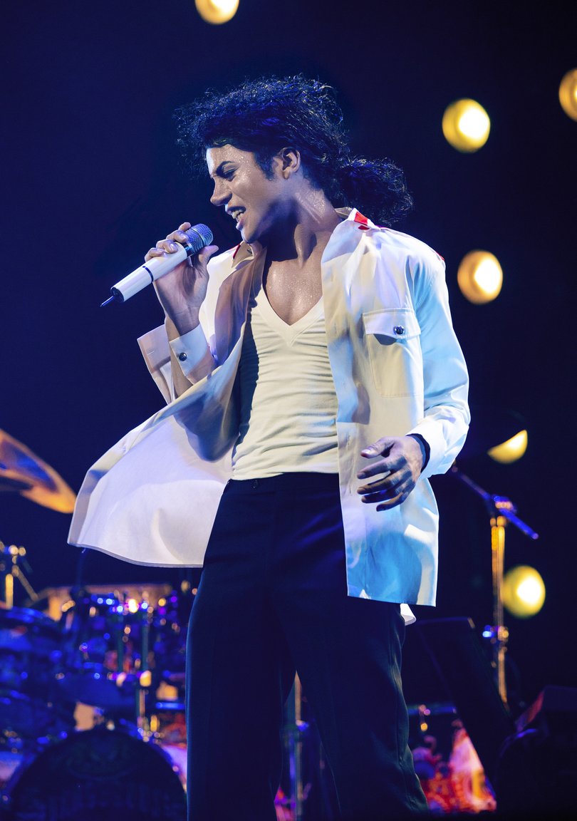 Jaafar Jackson portraying his superstar uncle in the film.