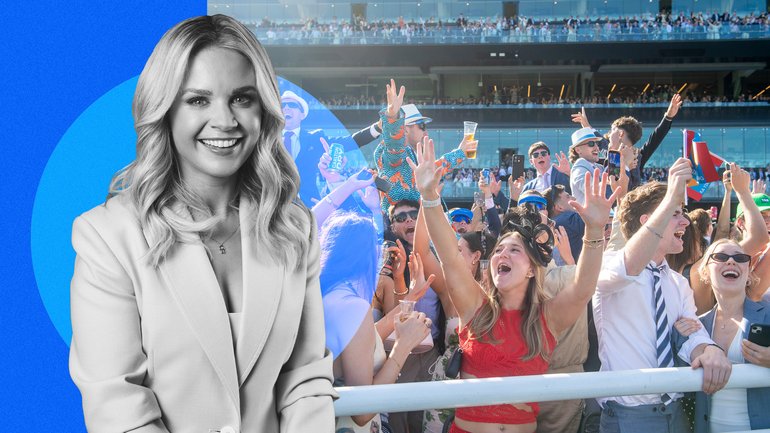 The massive crowd at The Everest proved racing is back.