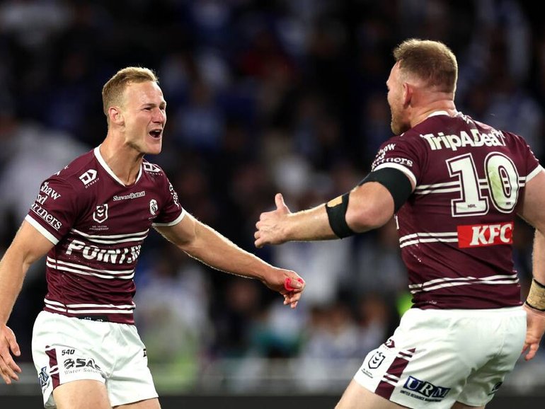 Daly Cherry-Evans (left) in action. Getty Images