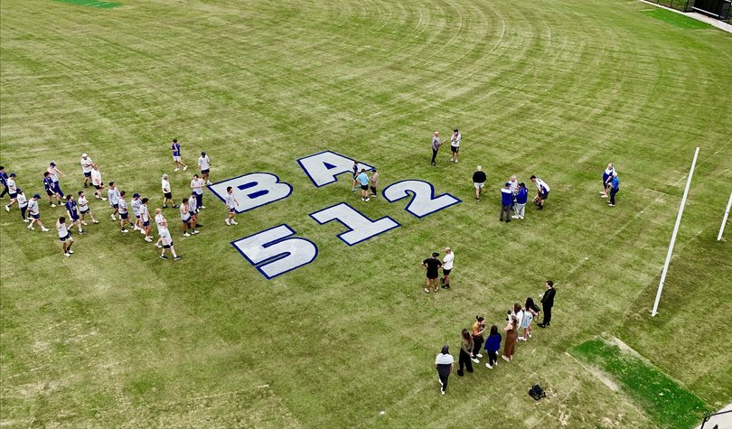 Another view of the special tribute.