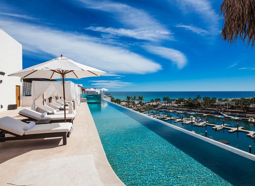 Infinity pool at El Ganzo Hotel.