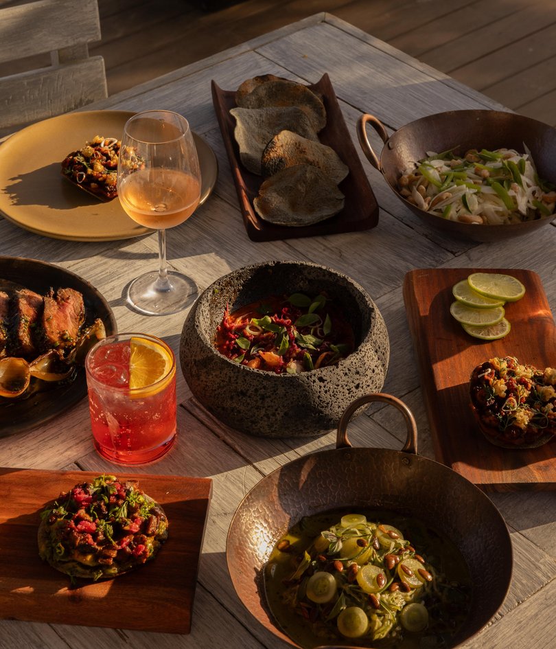 There are four dining options at the hotel.