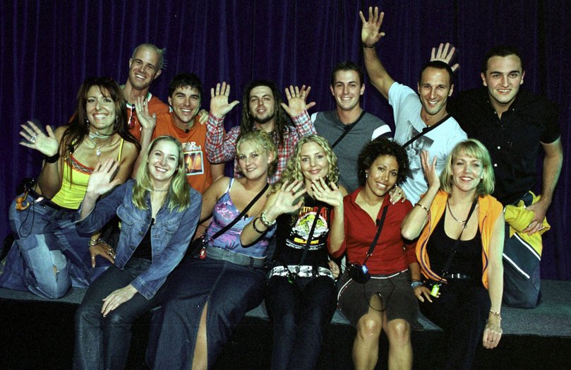The cast of the first season of Big Brother Australia.