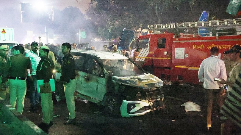 Indian authorities are investigating a deadly car blast in New Delhi. (EPA PHOTO)