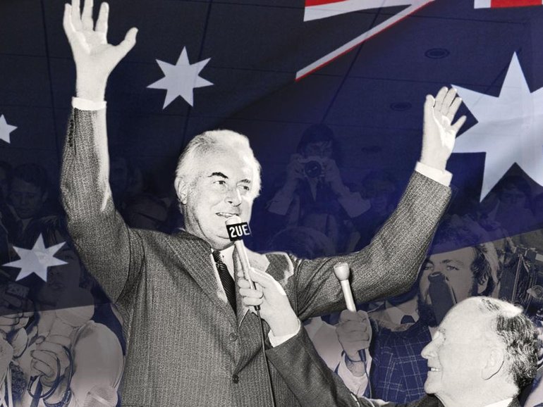 Gough Whitlam was dismissed on the front steps of Old Parliament House on November 11, 1975. (Rounak Amini/AAP PHOTOS)
