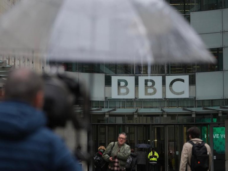 The BBC is underfire over the editing of Donald Trump grabs, as two top executives resigned. (AP PHOTO)