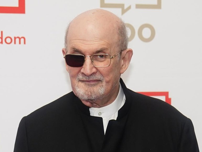 Salman Rushdie says it's difficult to write about peace while living through ‘inexcusable violence’.