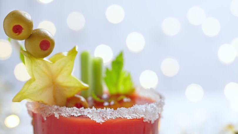 If you have to drink during Christmas festivities, a bloody mary is one of the smarter choices.  