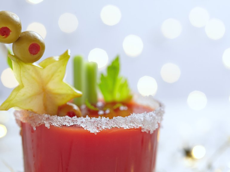 If you have to drink during Christmas festivities, a bloody mary is one of the smarter choices.  