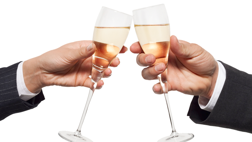 Champagne is lower in sugar than many other alcoholic drinks. 
