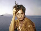 Italian actress Sophia Loren on the set of the film 'Boy on a Dolphin' (directed by Jean Negulesco), Greece, 1957. (Photo by Reporters Associati & Archivi/Mondadori Portfolio/Getty Images) Reporters Associati & Archivi
