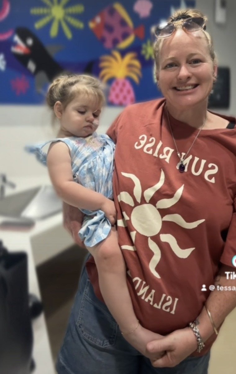 Saylah and family friend Marnie Marshman.