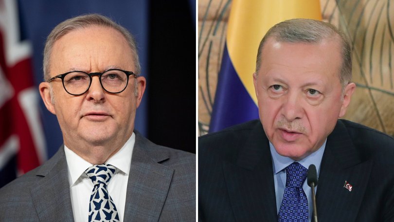 Anthony Albanese says Turkey's President Recep Tayyip Erdogan is refusing to budge.