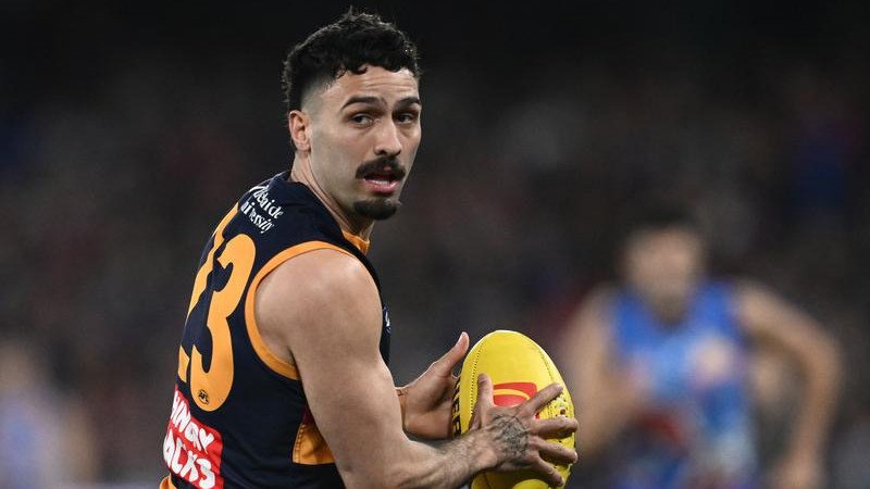 Izak Rankine will have to watch from the sidelines when Adelaide take on Collingwood in round one.