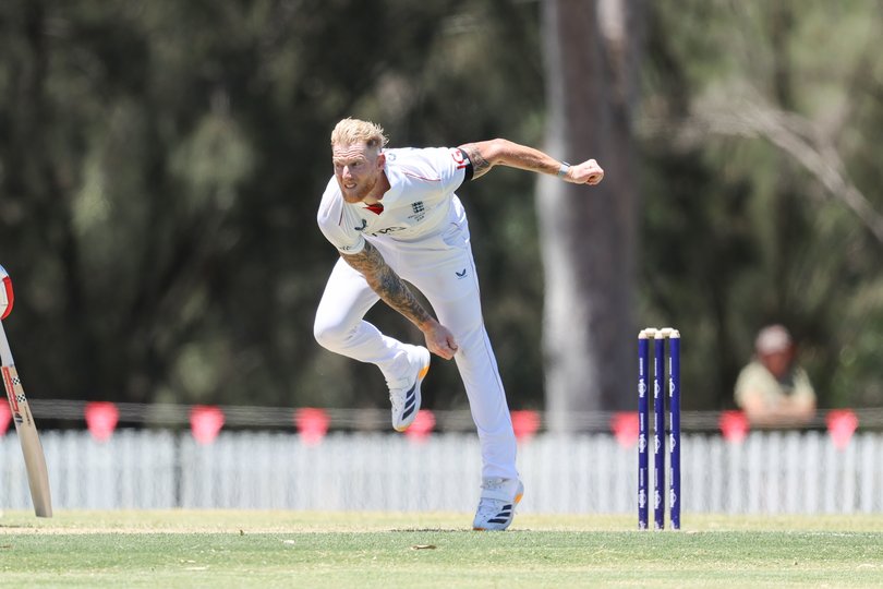 England Test squad take on English Lions in a practise match at Lilac Hill, Guildford, on Thursday ahead of the 2025 Ashes. Pictured is England’s captain Ben Stokes.