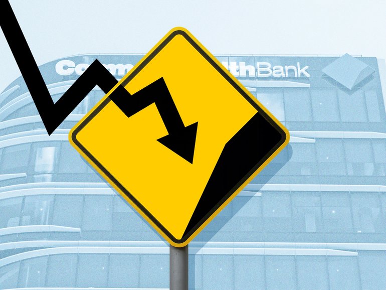 CommBank shares have slumped 16 per cent since June.