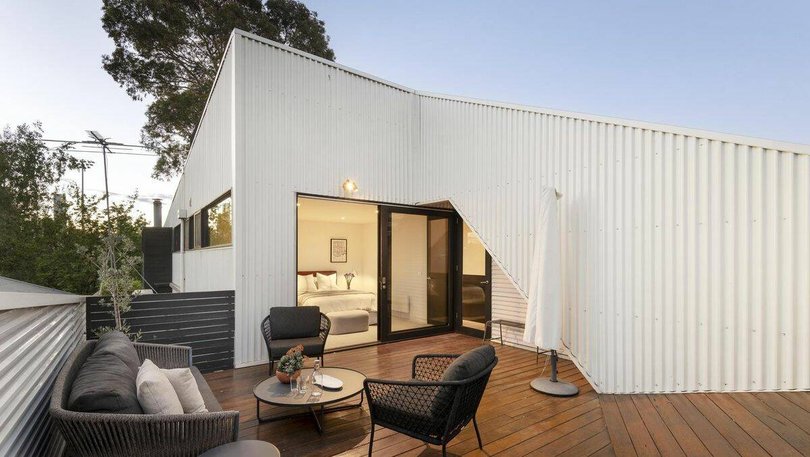 One of the rooftop terraces.