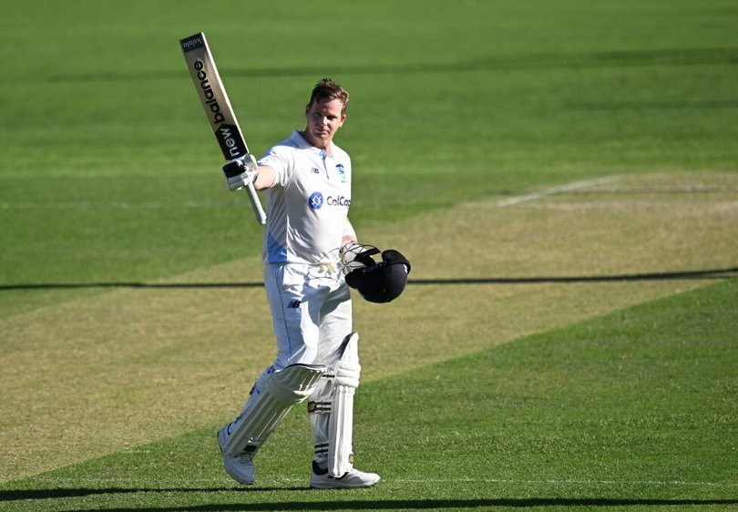Steve Smith acknowledging praise for his successes in the property world. Picture: AAP