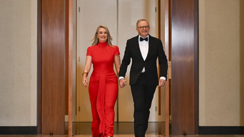 Prime Minister Anthony Albanese and his fiancee Jodie Haydon have been engaged since February 2024. Picture: NewsWire / Martin Ollman