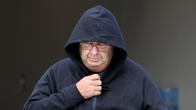 Brett Andrew Button pictured walking out of Cessnock police station after being granted bail. NCA NewsWire / Damian Shaw