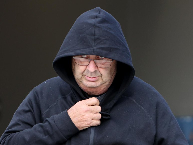 Brett Andrew Button pictured walking out of Cessnock police station after being granted bail. NCA NewsWire / Damian Shaw