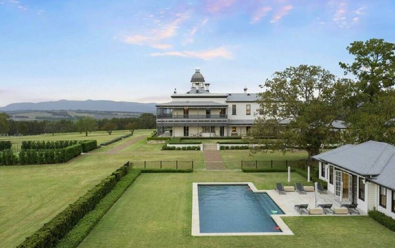 The palatial home is set on seven acres on the outskirts of Singleton.
