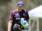 English cricket team training at Lilac Hill, Guildford, on Wednesday. Pictured is Joe Root.