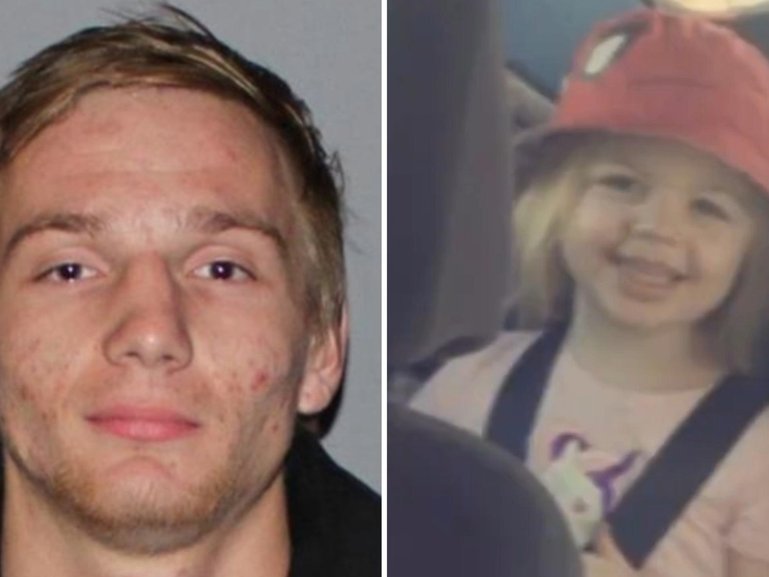 Matthew McAuliffe, 24, and five-year-old Izabel who died in the fire. 