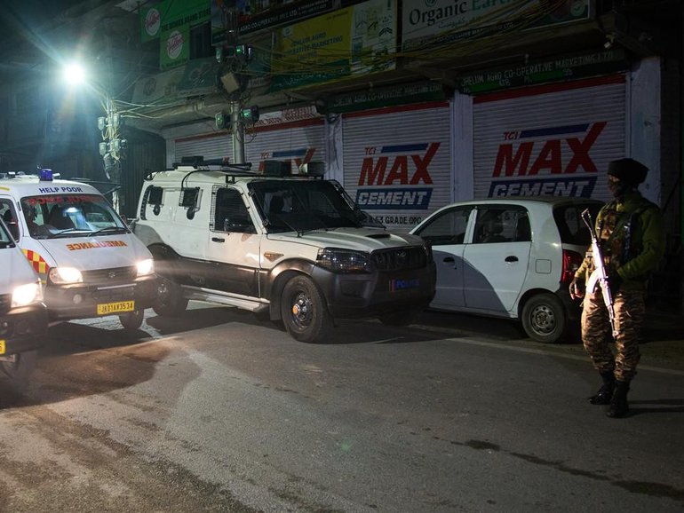 The death toll could rise after an explosion at a police state in India's Kashmir region.