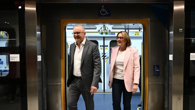 Anthony Albanese and Jacinta Allan are cheering the early opening of Melbourne's Metro service.