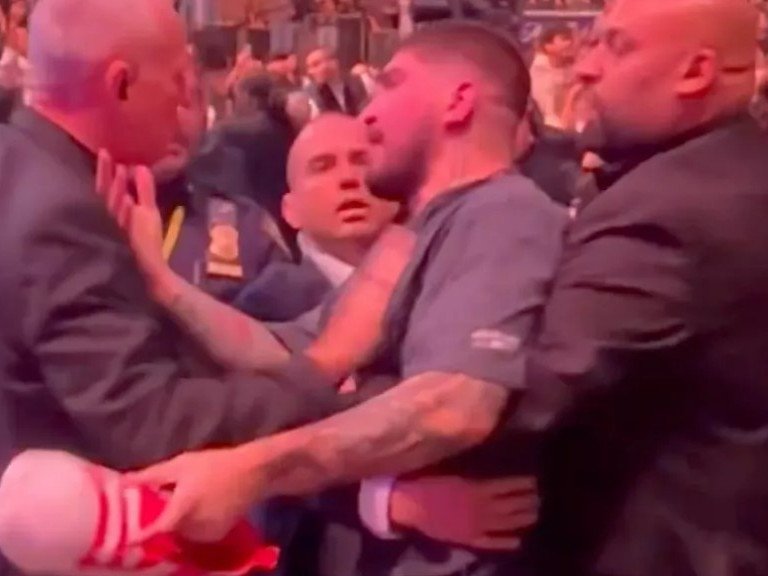 A huge brwal erupted at the UFC in New York.