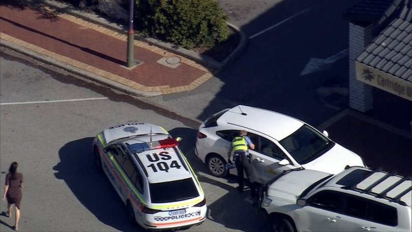 A man in a stolen white Toyota LandCruiser allegedly led police on a dangerous chase through Perth.