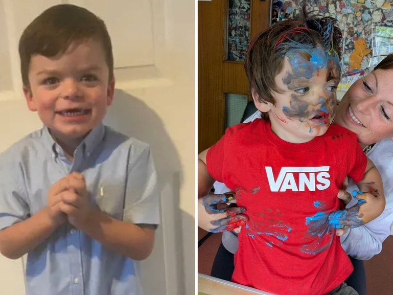 Mum won't give up on her four-year-old as he battles rare condition.