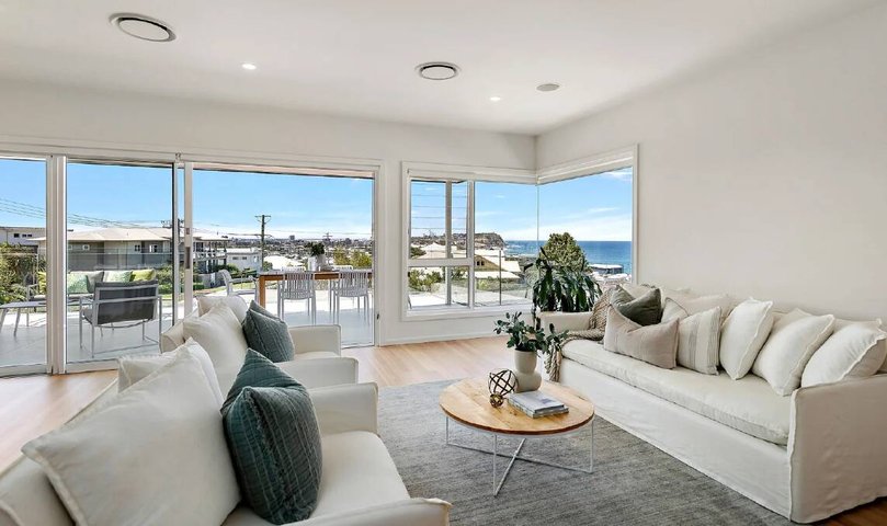 The view from the living room.