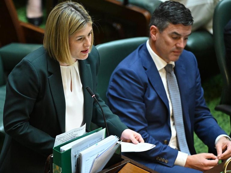 Jess Wilson is tipped to take on Brad Battin for the Victorian Liberal Party leadership. (James Ross/AAP PHOTOS)
