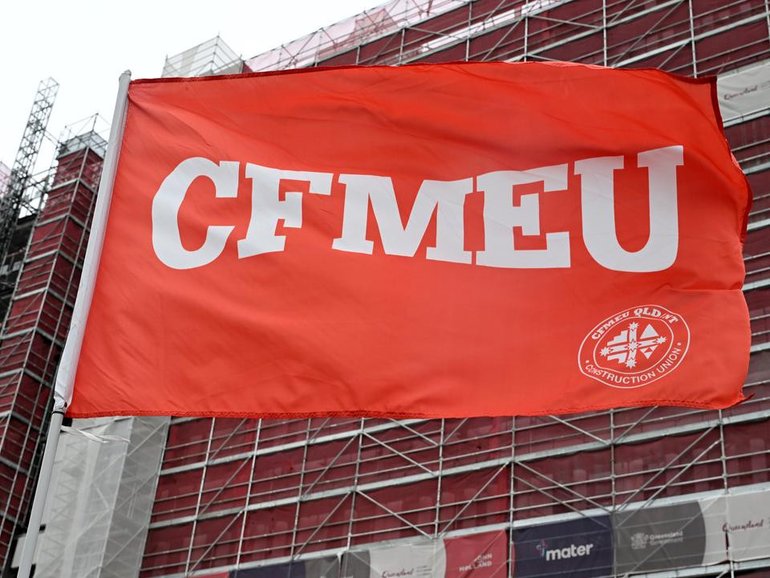 The Queensland Government called a landmark inquiry into the controversial CFMEU employees' union. (Darren England/AAP PHOTOS)