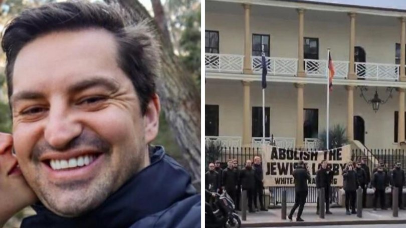 Neo-nazi protester detained and set for deportation.