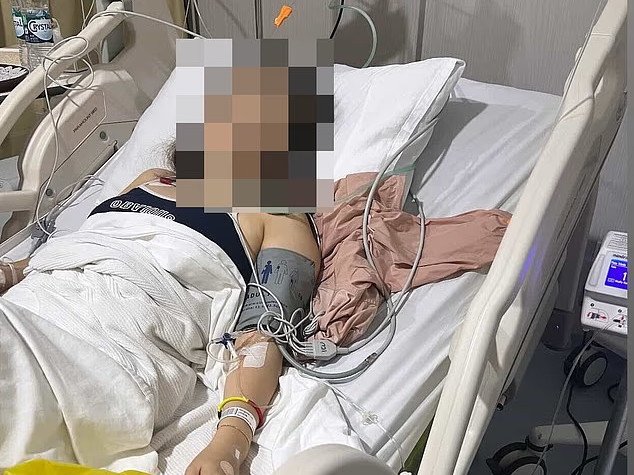 Ms Li was rushed to hospital, where she spent five days in the intensive care unit.