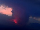 The Sakurajima Volcano has sent ash over four kilometres into the air. 