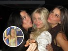 Clementine Vaughn appears to resemle her supermodel mother Claudia Schiffer while out partying with friends.