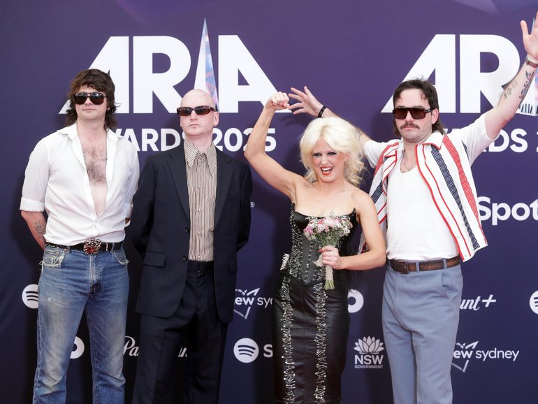 Amyl and the Sniffers have won Best Group, Best Cover Art and Best Album at the 2025 ARIA Awards. 