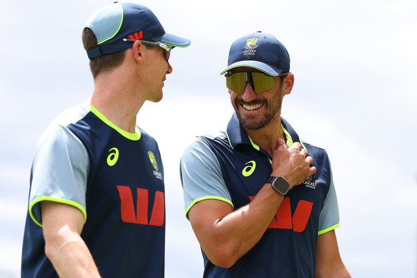 Brendan Doggett and Mitchell Starc return inside.